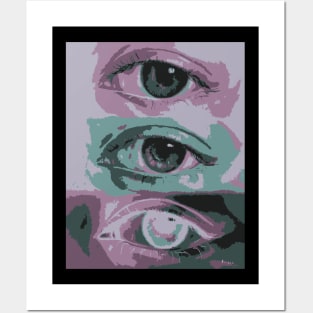 Trippy eyes Posters and Art